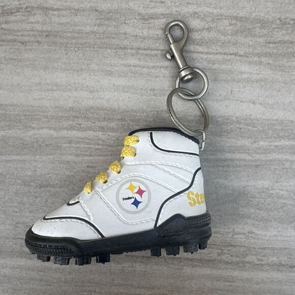 Pittsburgh Steelers Sneaker Shoe Key Chain Christmas Tree Ornament - Picture 1 of 5
